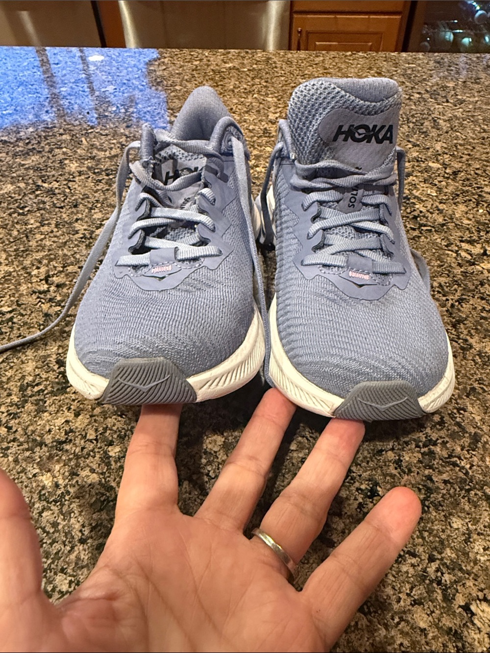 Hoka Women's Solimar Lavender White Athletic Running Shoes Sneakers - Picture 10 of 14